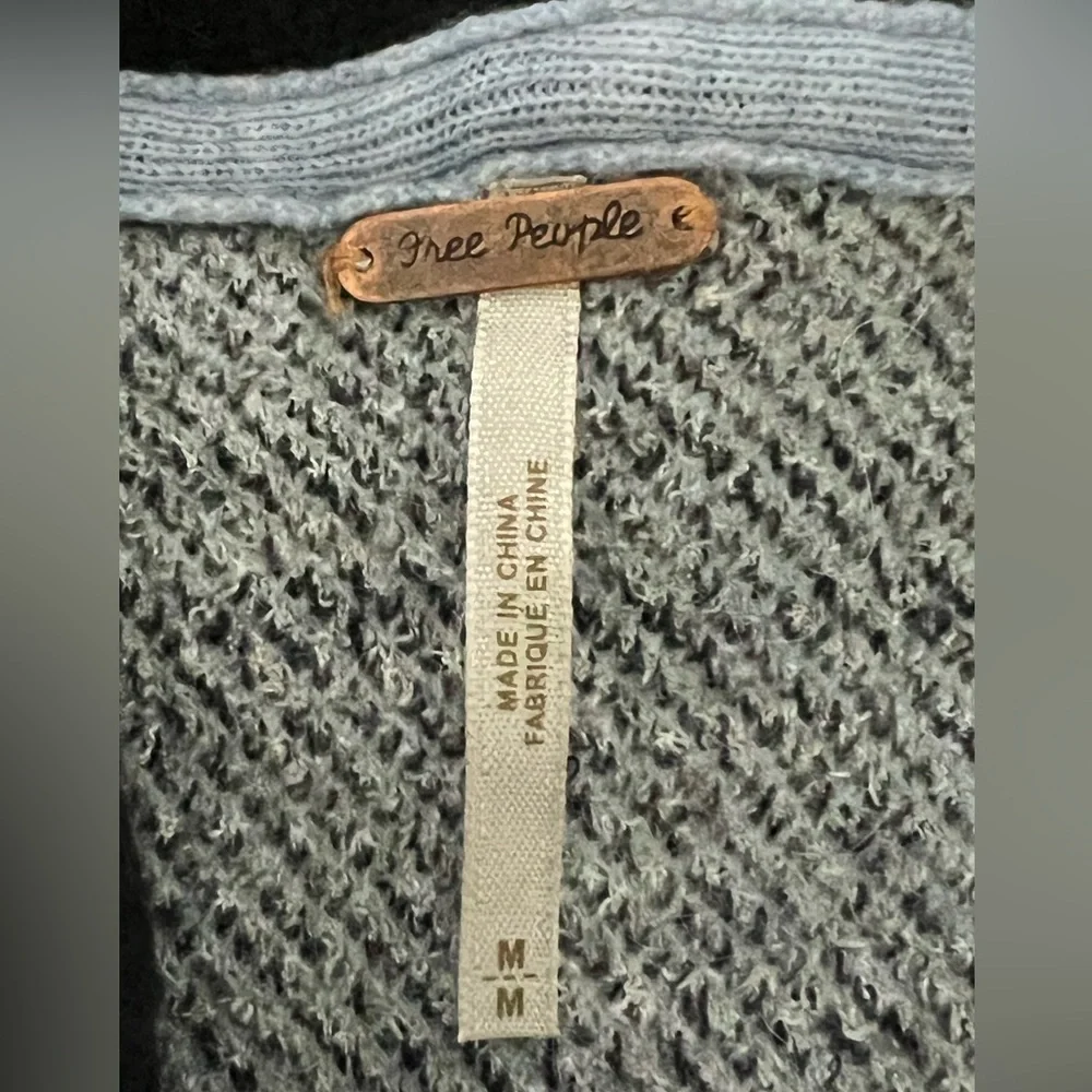 FREE PEOPLE After The Storm Long Knit Hooded Cardigan - M - Picture 8 of 9
